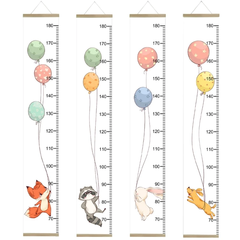 Cartoon Animal Growth Ruler Height Guage, Perfect Addition to Any Room Decor