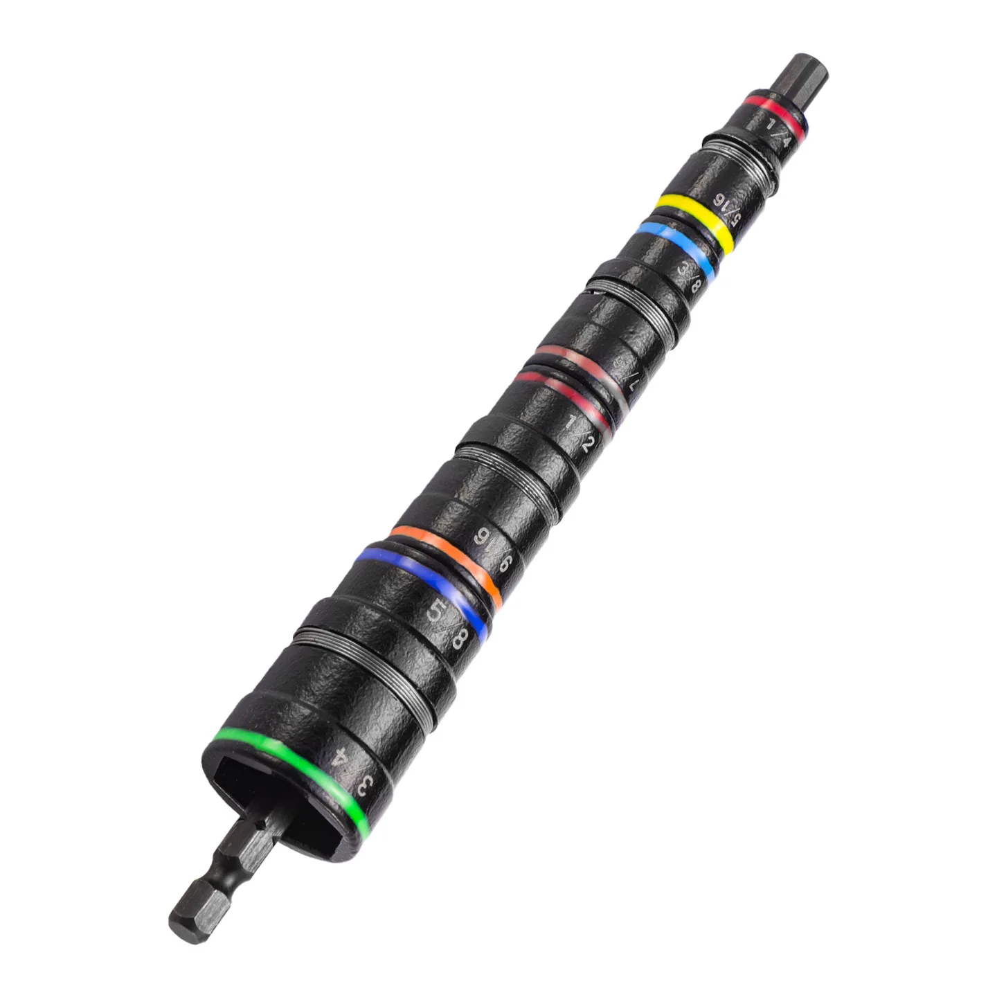 Heavy Duty SAE 8 In 1 Flip Bit Socket Set Color Coded Reversible Stackable Magnetic Wrench for 1 4 5 16 3 8 7 16 Hardware Repair