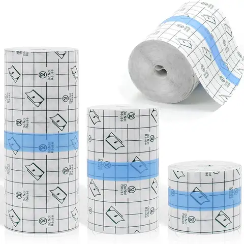 Bandage de soin après tatouage 10m, Film Transparent de douche imperméable, protection de guérison, rouleau de tatouage de seconde peau