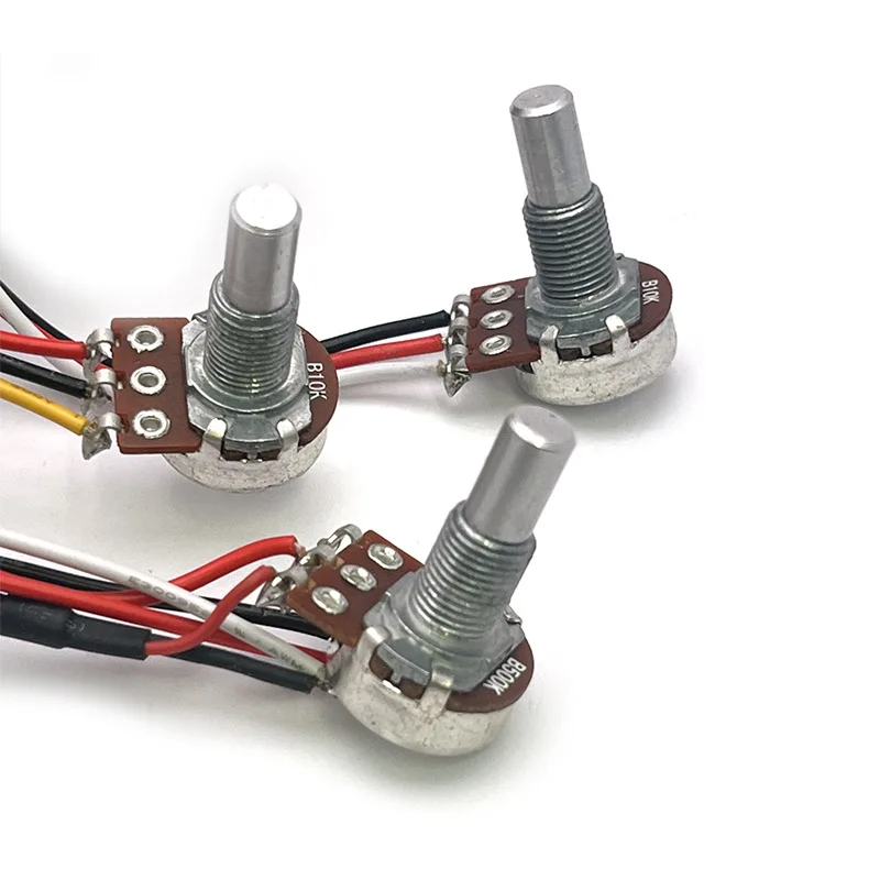 3 Band Active Passive Switchable Bass Preamp Circuit Pre-wired EQ Equalizer Pickup  for 4 String Electric Jazz Bass