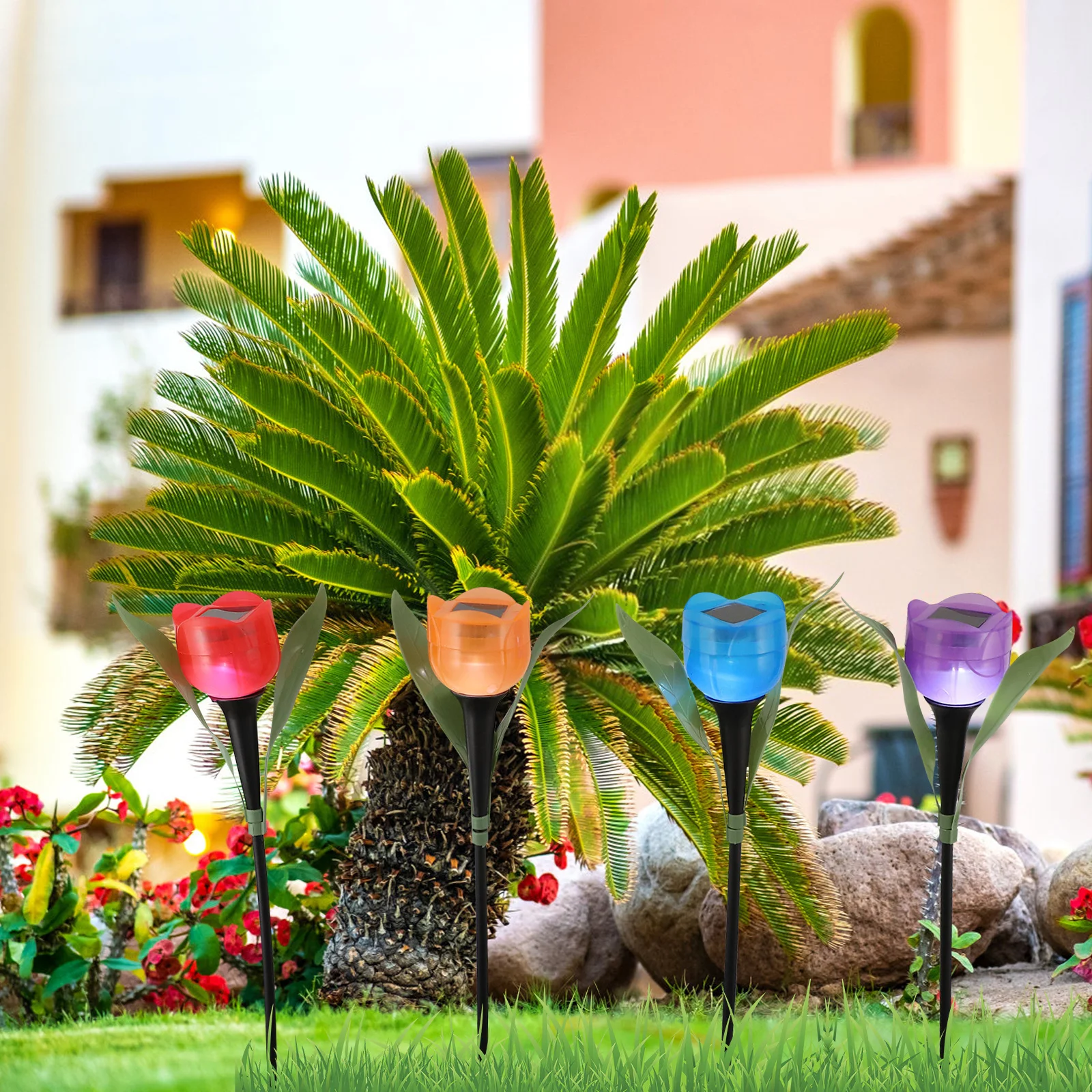 12 Pcs Solar Lawn L… - image