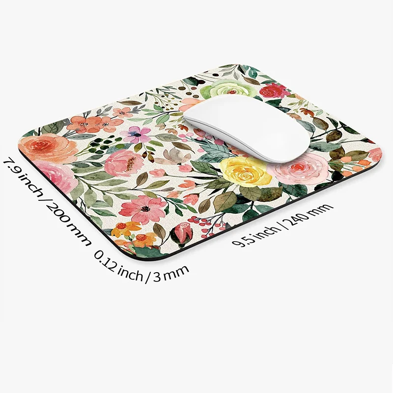 Small Mouse Pad Computer Hot Sell MousePads Anime lovely Gamer Natural Rubber Art Flower Office Decoration Carpet Mouse Mat