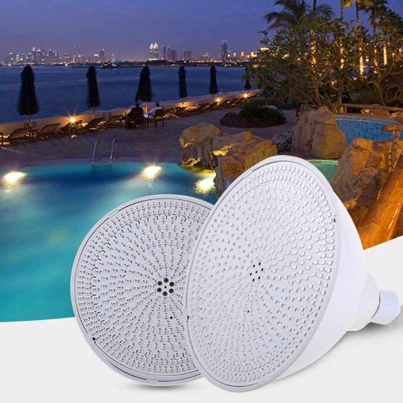 

120V 45W Colorful Swimming Pool Underwater Round Lights LED Wateproof Festival Ambient Pool Lamp Garden Backyard best sale