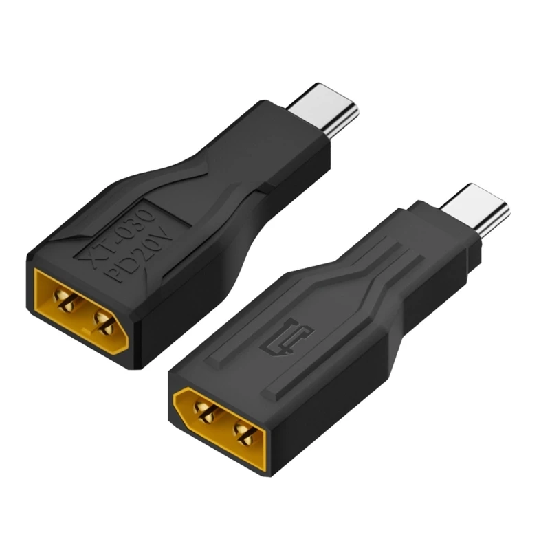 

Portable XT60 Male to Type C Male Connector for Remote Control Enthusiasts 100W