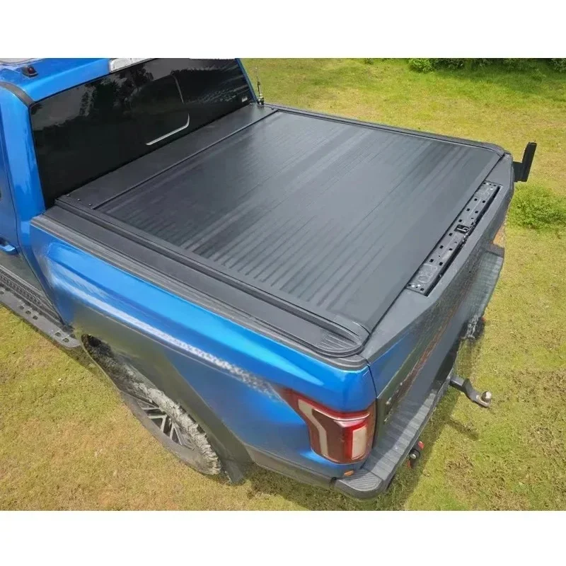 Rustproof Manual Retrac Tonneau Cover With Front Fence Fit 2015+ Hilux Sr5 J Deck K46A Pickup Truck Bed Waterproof