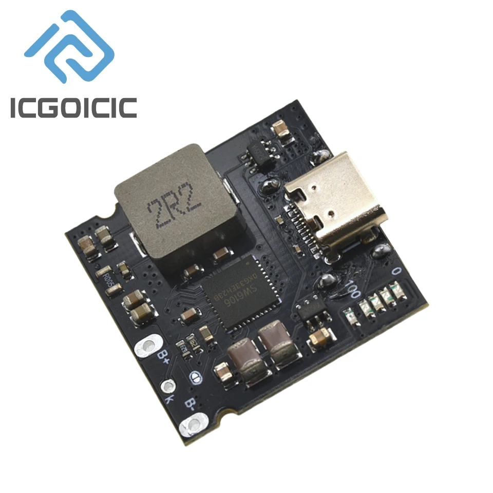 Placa de carga/descarga PD de bateria de lítio 3,7 V ~ 4,2 V – Módulo de carregamento rápido bidirecional 4A para bancos de energia