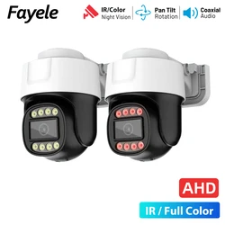 CCTV AHD 2MP PTZ Camera Full Color Night Vision IR UTC TVI Coaxial Audio BNC Coax PTZ Control CVI 4in1 HD Analog Security Camera