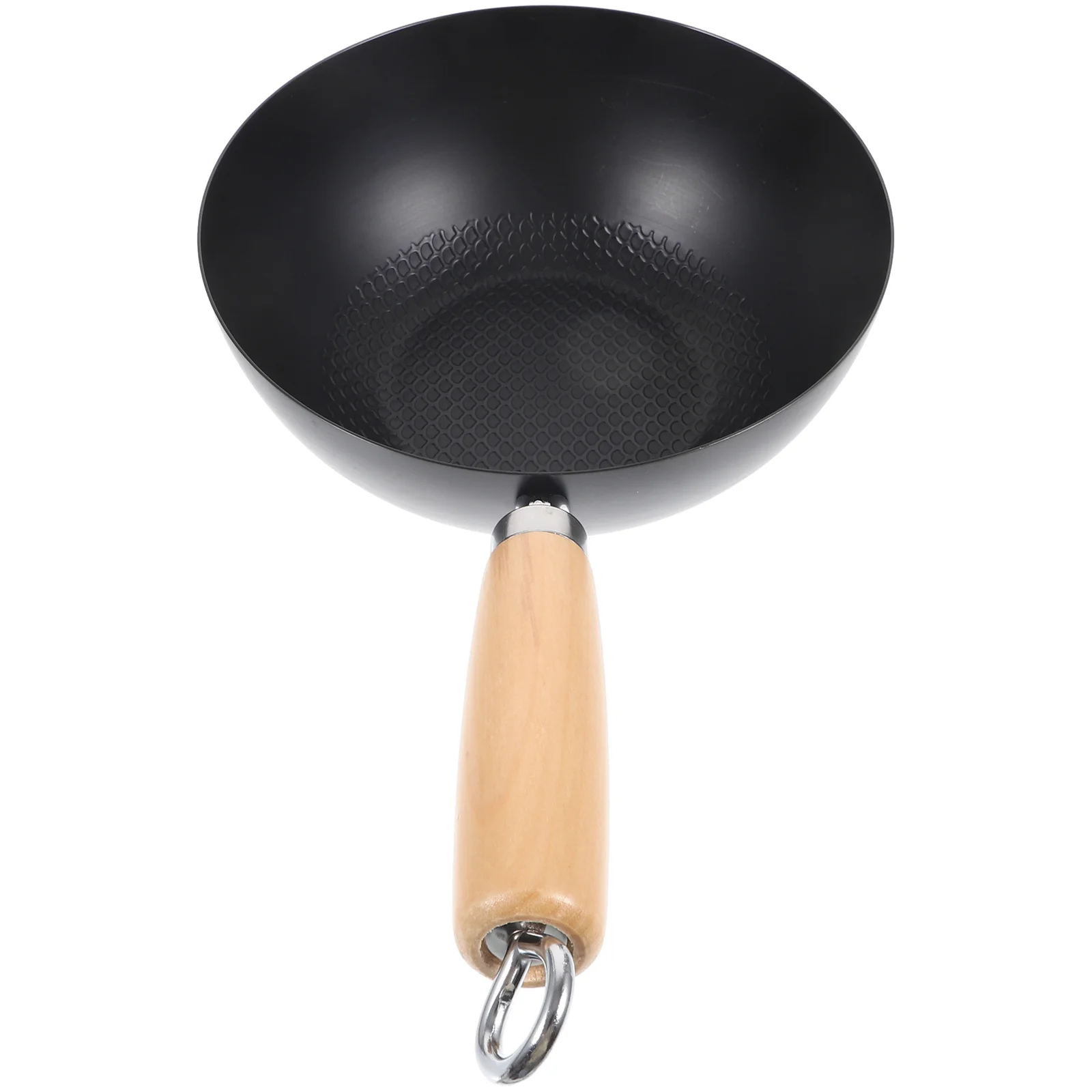 

1pc Small Wok Made Of Wrought Iron Non-Stick Frying Pan For Induction Gas Stove Kitchen Cookware Stir-Fry Pan
