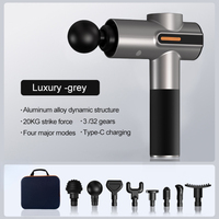 High Frequency Vibration Handheld Touch Screen Silent Booster Shock Stream Brushless Motor Massage Gun Gym Muscle Massage Guns