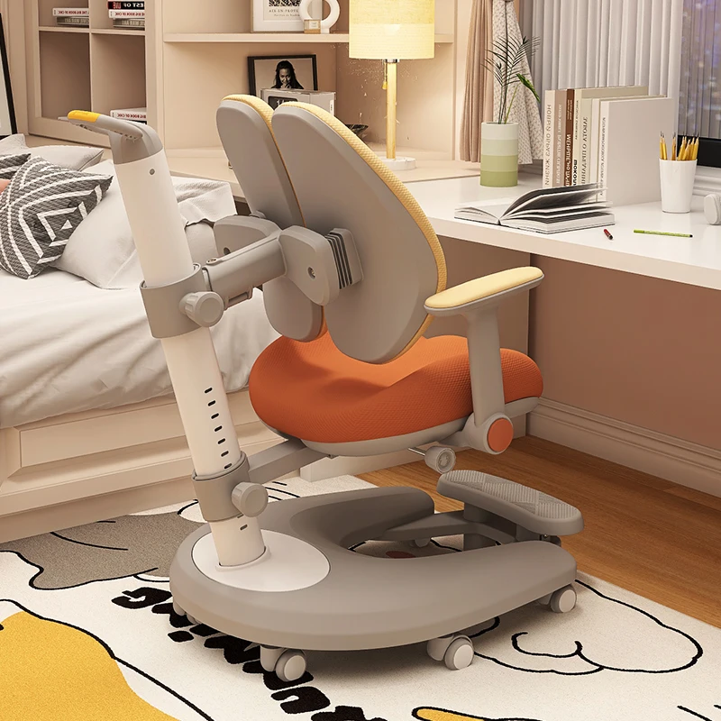 chair can be adjusted to lift and correct the sitting position, and the writing stool automatically backs the chair.