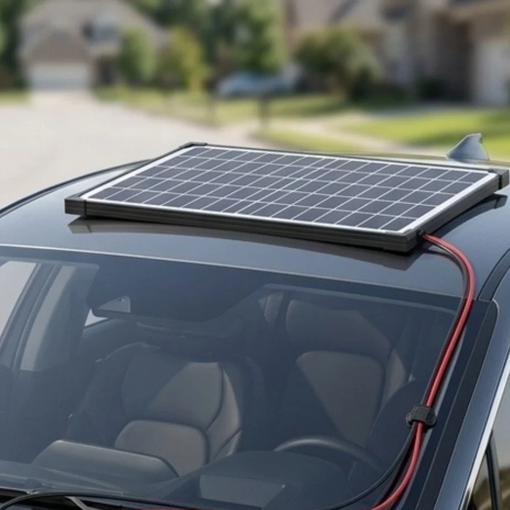 12W Solar Panel Kit with Blue Controller and DC5521 Output for RV Camping Hiking Off-grid Power 12V Vmpp 1A Impp