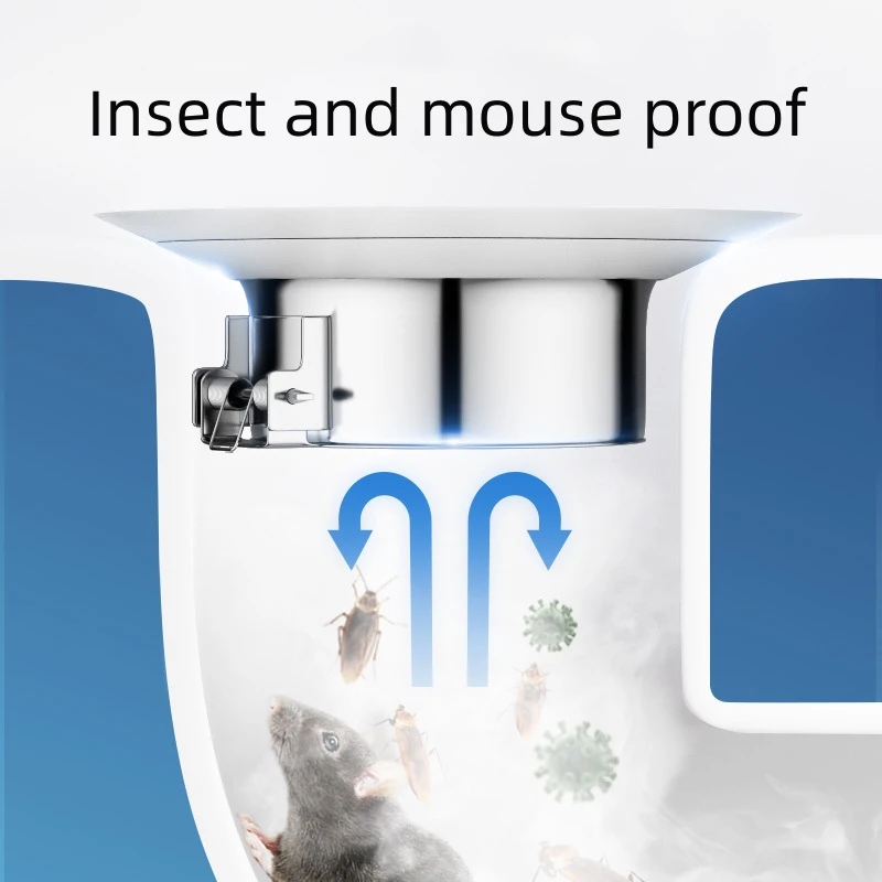 Squatting Pan Anti-smell Plug Stainless Steel Squat Toilet Deodorize Stopper Bathtub Anti-blocking Cover Bathroom Accessories
