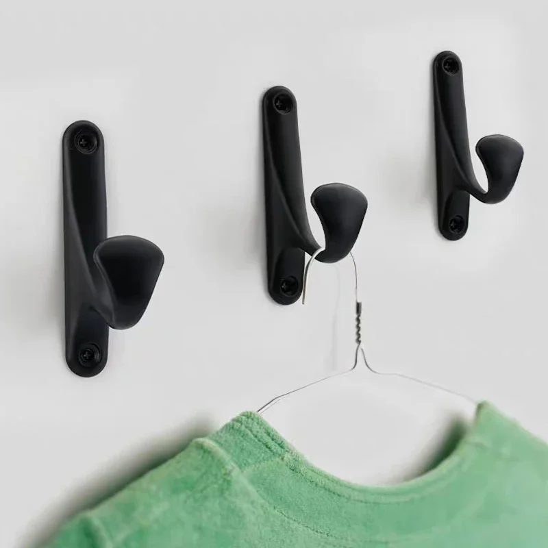 

YM Black Wall Coat Hooks Bathroom Accessories Kitchen Cabinet Storage Hanger Cloth Hook Hardware Decorative Wall Hooks