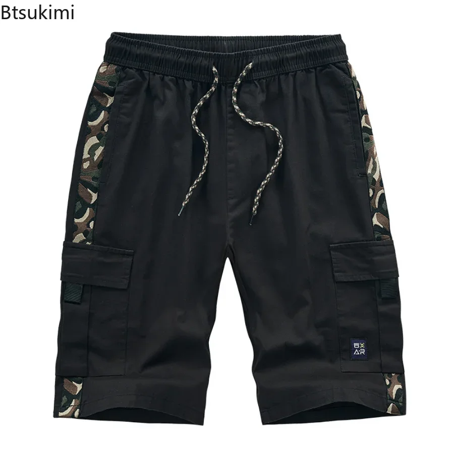 New 2024 Men\'s Summer Shorts Oversized Casual Shorts Men Cotton Fashion Hip Hop Men Ribbons Design Shorts Male Beach Pants 8XL