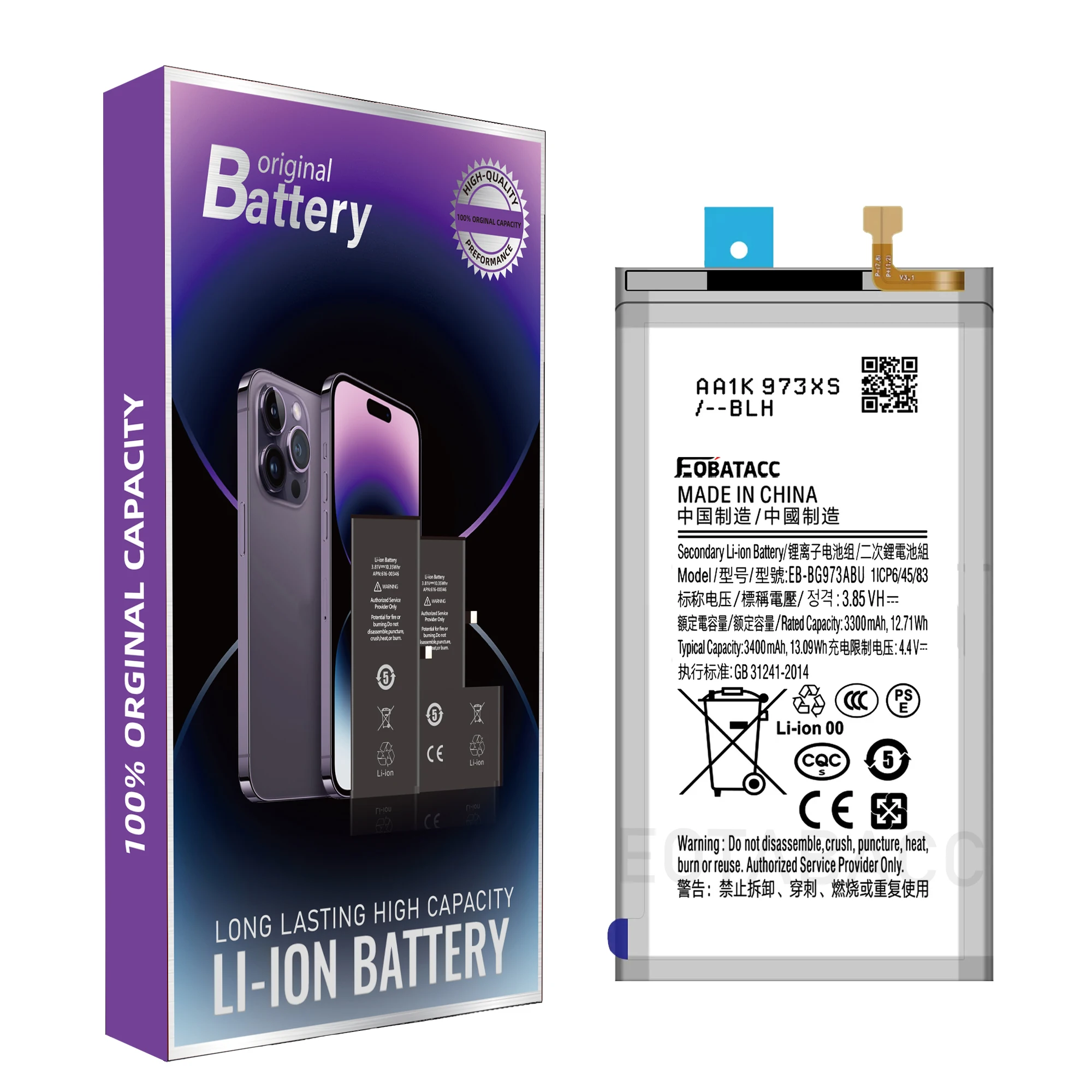 2025 год EOTABACC 100% оригинальный аккумулятор EB-BG973ABU для Samsung S10, аккумулятор + инструменты