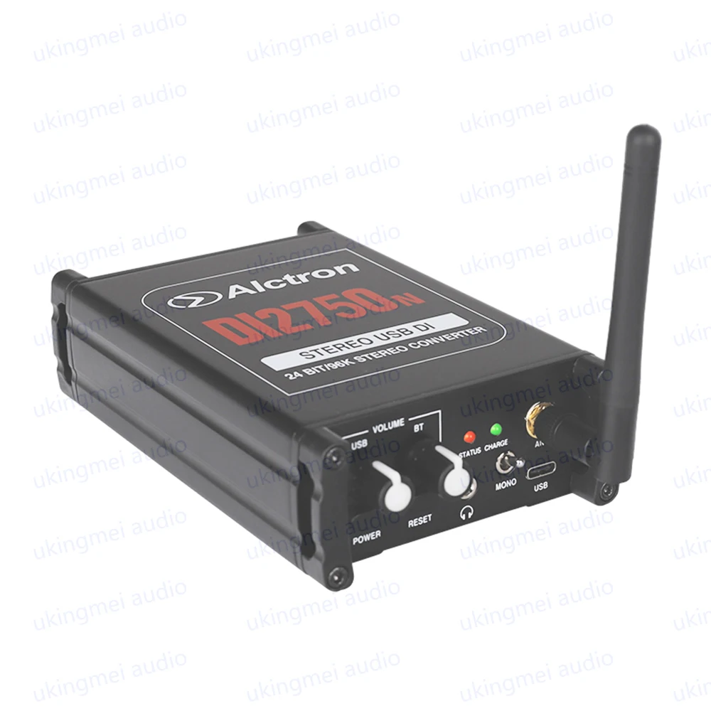 DI2750N Stereo USB DI Active Box Bluetooth High Speed Transmission with Isolation Protection Computer Phone Noise Reduction