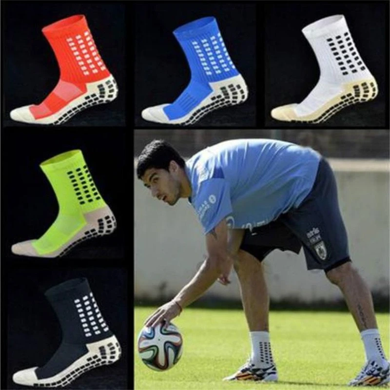 

1-12 Pairs Multifunctional Professional Non-slip Silicone Football Socks, Outdoor Breathable Training Sports Socks