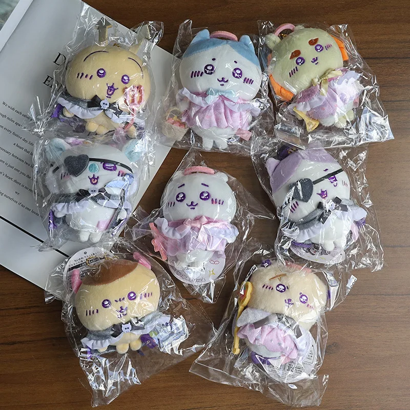 Kawaii Chiikawa Demon Angel Hachiware lindo Usagi regalo de cumpleaños para niños muñeco de peluche llavero de dibujos animados mochila adorno colgante
