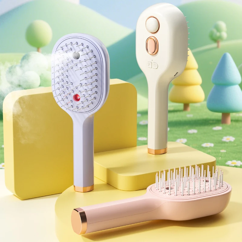 Hair Care Essential Oil Atomizing - Escova Massageadora Elétrica para Couro Cabeludo