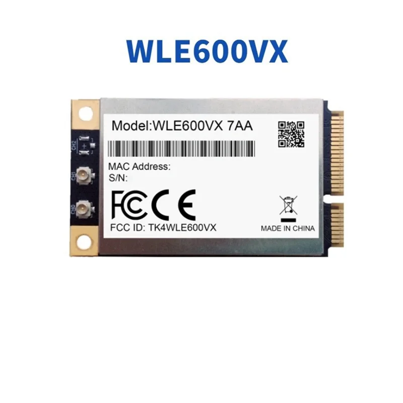 T82C Hot Sale-WLE600VX Dual Band 2.4Ghz 5Ghz 802.11Ac/Abgn Mini PCI Express Card MIMO 2X2 WAVE 1 WIFI Card Module Atheros QCA988