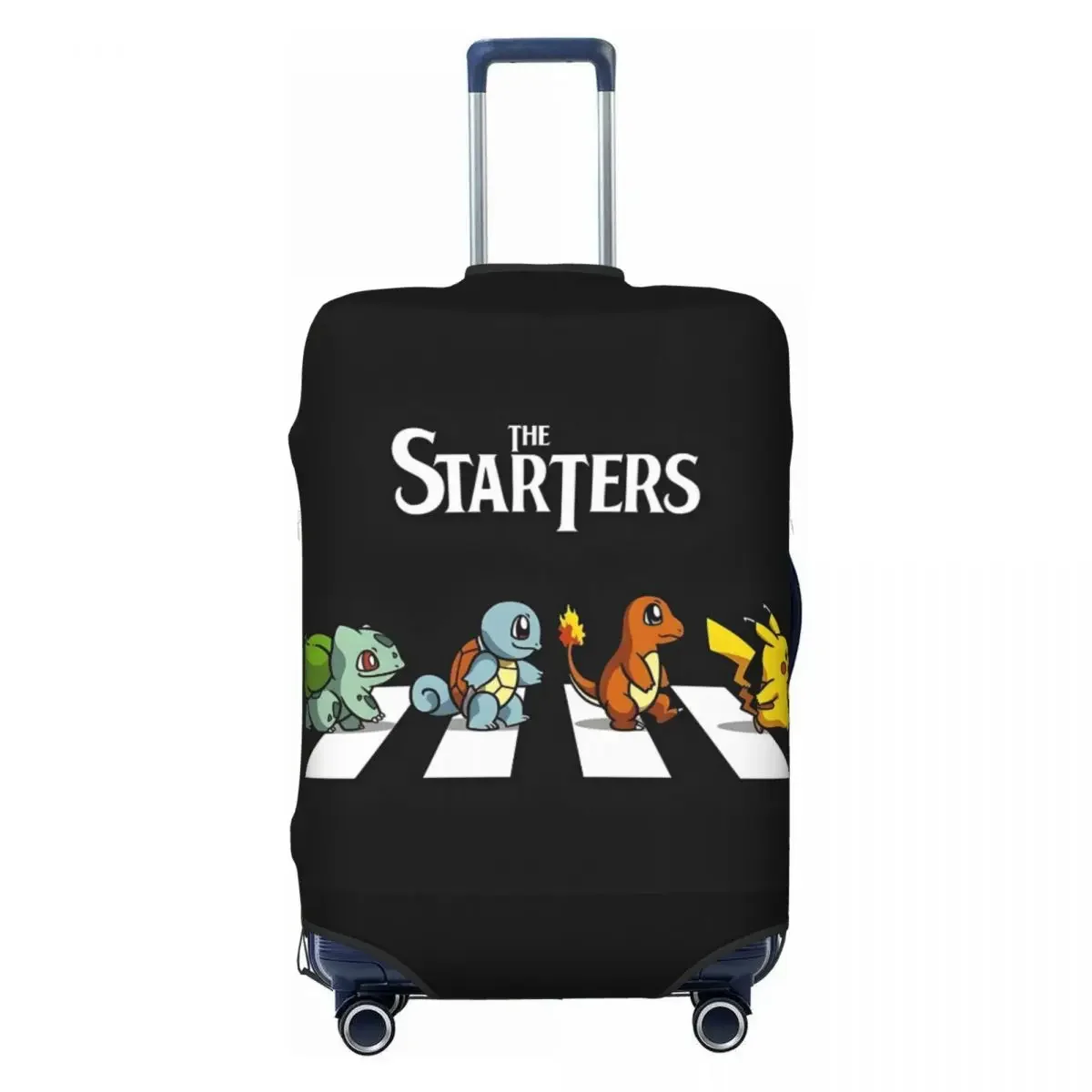 High Elasticity Suitcase Cover P-Pikachizer Pattern Fits 18-32 Inch Luggage Durable Washable Dustproof For Airplane & Road Trips