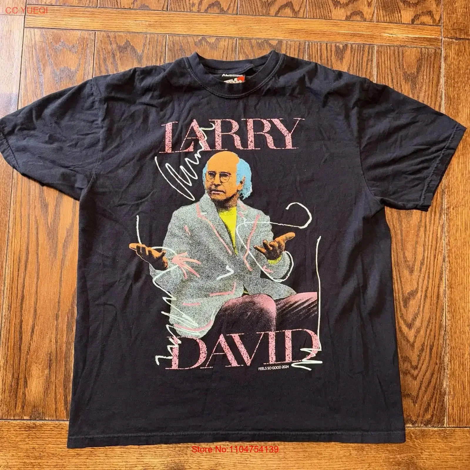 Feels So Good Larry David T Shirt Size XL Comedy Curb Austin vintage Washed Soft Casual Stylish Stretched Versatile fashion
