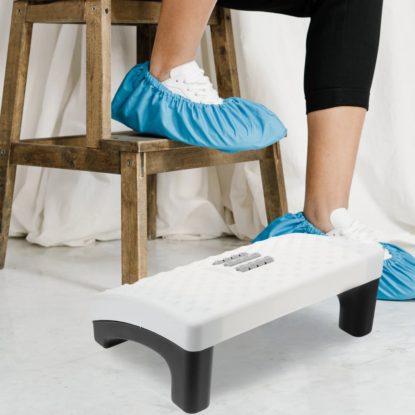 

Office Footstool Plastic Rest Stool Household Foot Support Indoor Foot Massage Stool Children Pedal Sofa Footrest For