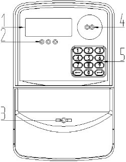 DDSY866 220V 60A 50Hz single phase keyboard sts prepaid electricity meter