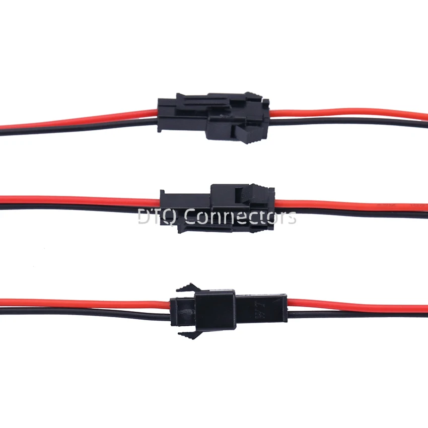 100pairs 2.54mm SM 2-Pin 2P Connector Plug Male / Female Head Wires Cables DC Wire Connector Micro Male Female Plug Connectors image 3