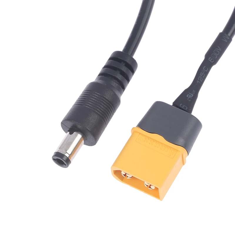 Black XT60 Male Bullet Connector To Male DC DC5525 Power Cable Adaptor 5.5x2.5mm For TS100 Electronic Soldering Iron