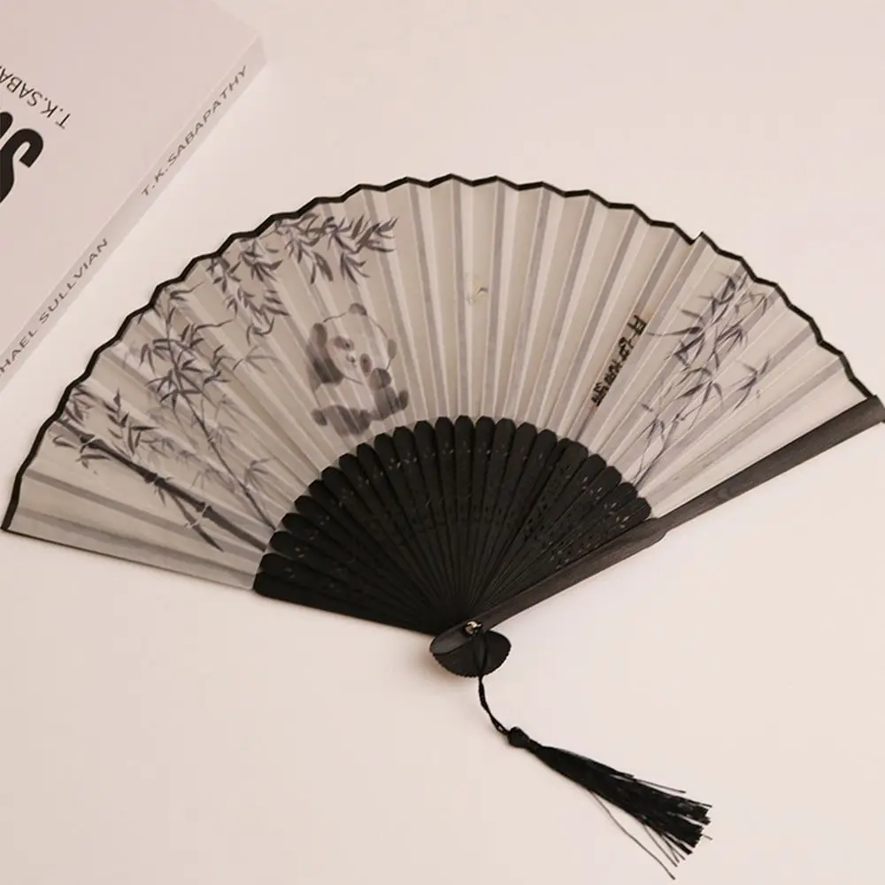 البلاستيك الصينية اليابانية مروحة قابلة للطي الحرف مروحة هان الملابس والاكسسوارات عرقوب الرقص الكلاسيكي مروحة قابلة للطي #2