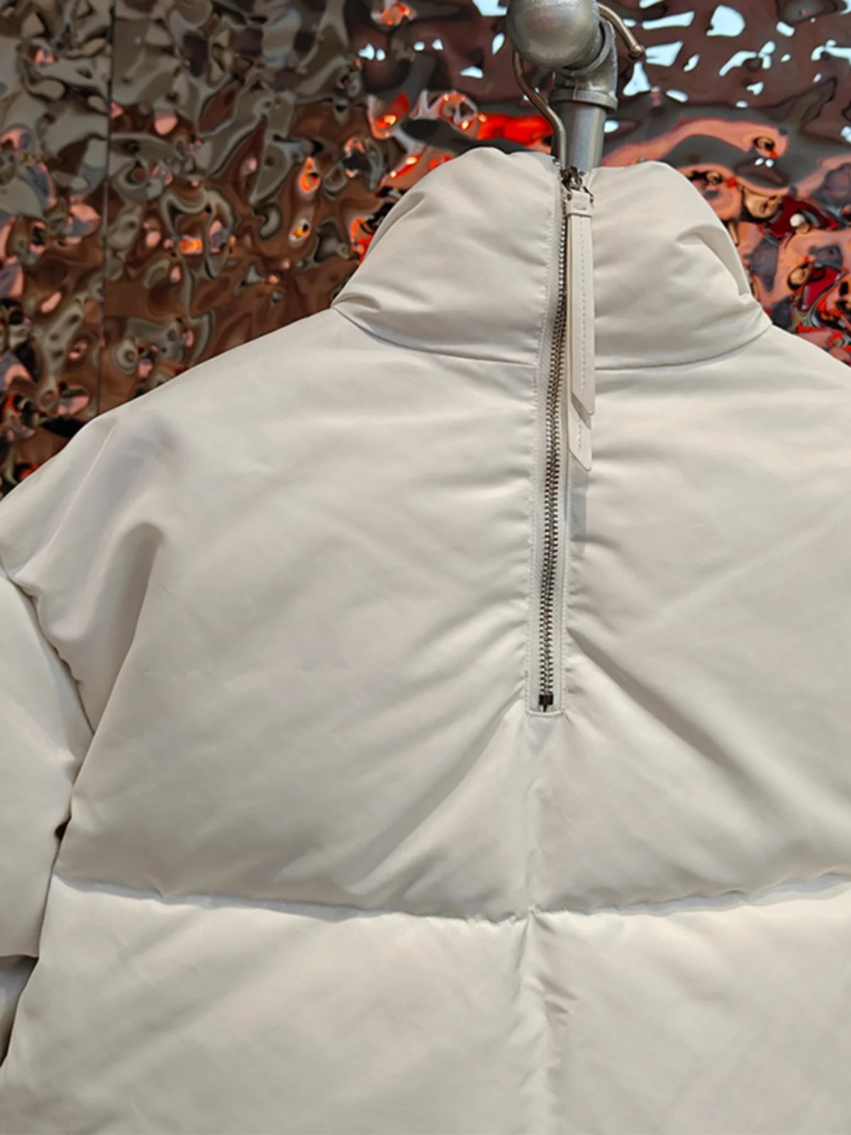 Thiened Du down ort manteau col montant femme hiver Jaet pain Sle chaud mémoire tissu Nylon blanc Du plume