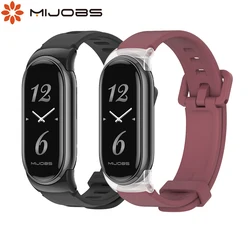 Strap For Xiao mi Mi Band 8 nfc Silicone Wristband Mi band 9 Bracelet Replacement For Xiao mi Smart Band 8 9 Wrist Color Strap