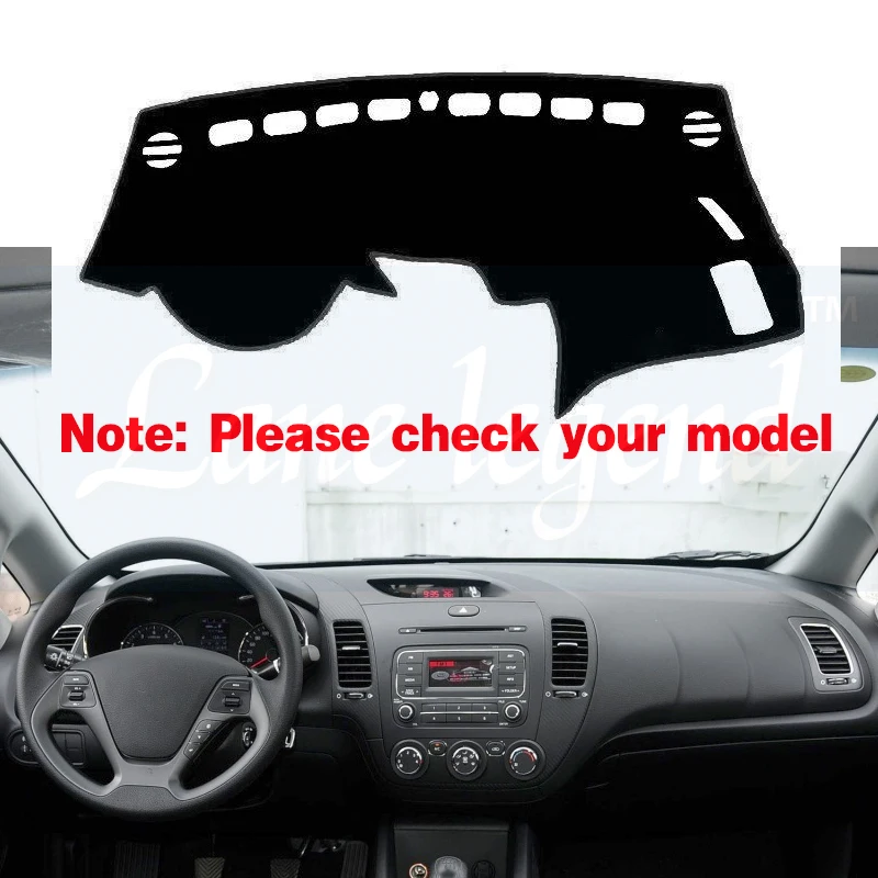 For KIA Forte 2014 2015 2016 2017 2018 YD Anti-Slip Mat Dashboard Cover Sunshade Dashmat Carpet Car Accessories Cerato K3 Vivaro