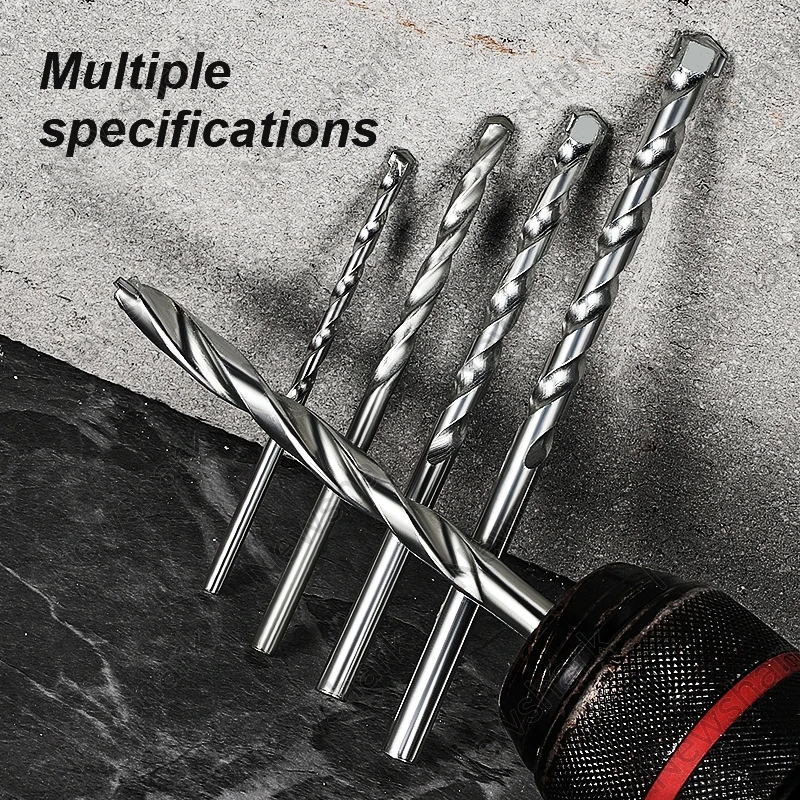 建設ドリルビット 5 個セット、木工ドリルビット木工リーミングコンクリートレンガ電動工具 4/5/6/8/10 ミリメートル