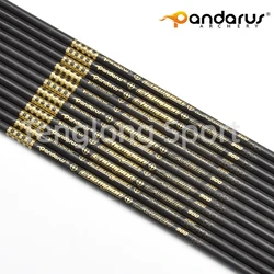 12pcs Id 6.2mm Archery Carbon Arrow Shaft Straightness +/- .001