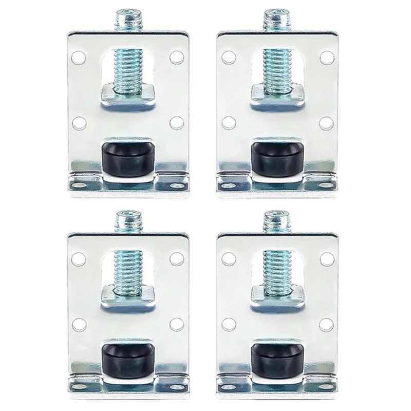  4x Adjustable Furniture Leveler Legs Cold Rolled Steel Leveling Feet Heavy Duty