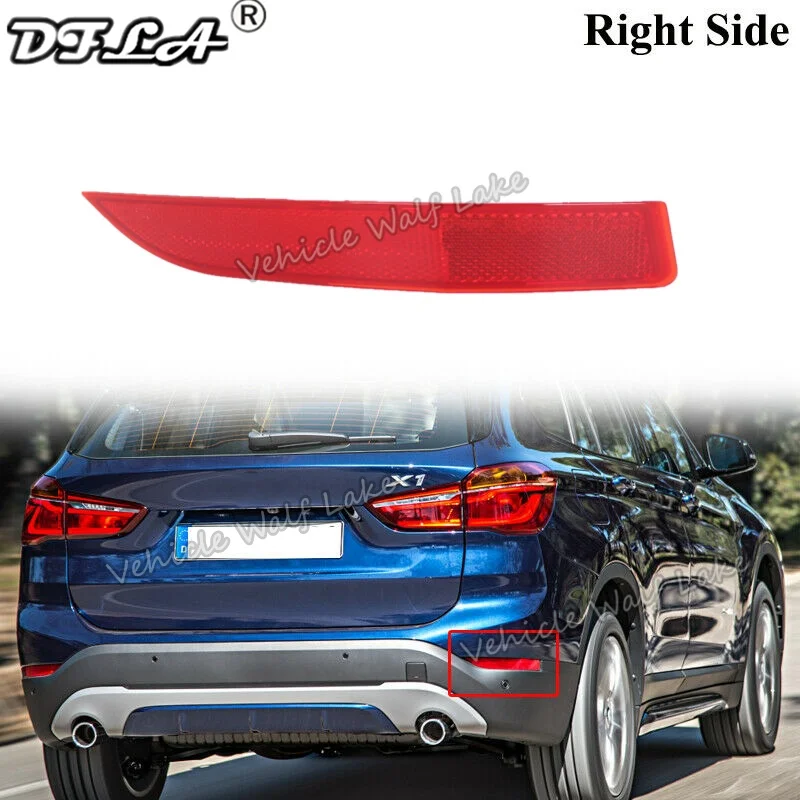 Righ Side Rear Tail Bumper Corner Reflector Decorative False Light Lamp For BMW X1 F48 2015 2016 2017 2018 2019 2020 Car-styling