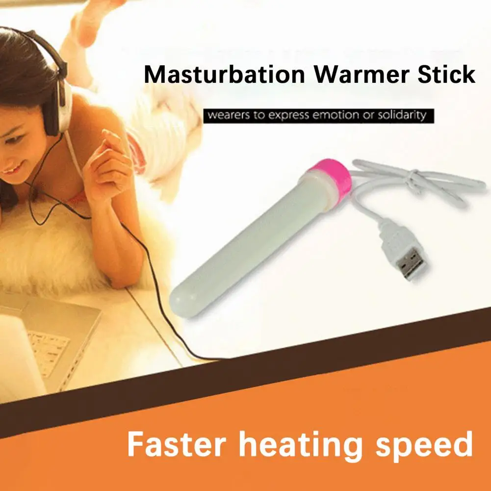 2 Stuks Volwassen Producten Usb Verwarming Staaf Veilig Masturbatie Warmer Stick Unieke Warmer Sticks Voor Mannen Masturbatie Cup