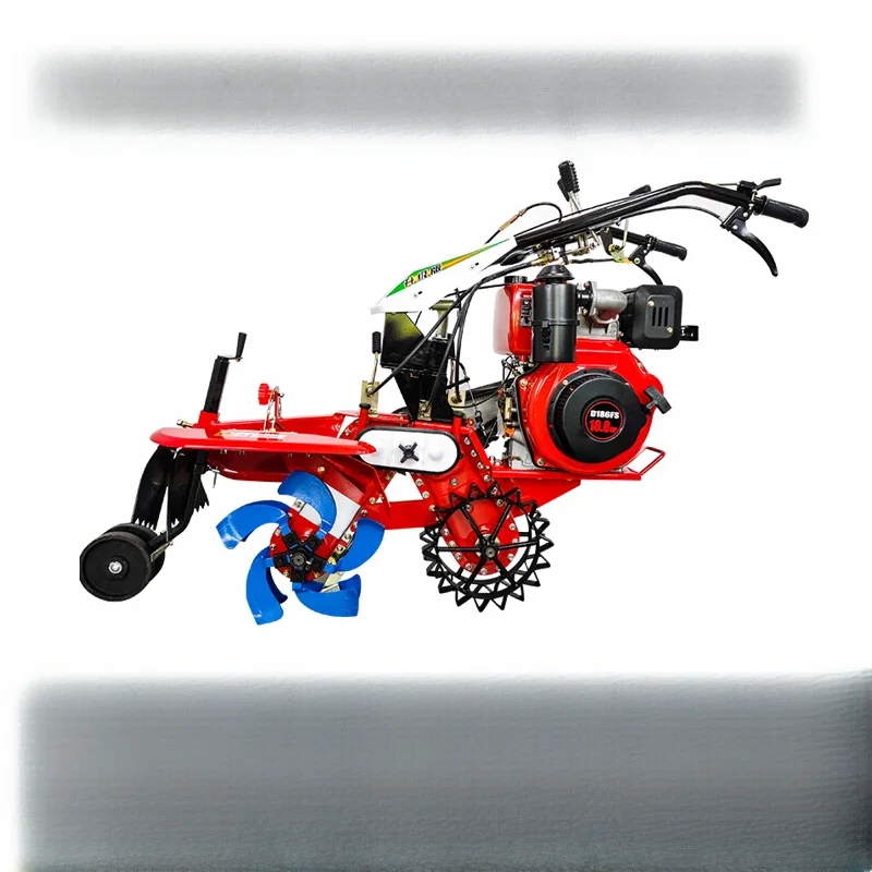 Ditch Cultivator Green Onion Ginger Cultivator Orchard Greenhouse Ditch Digger Tobacco Leaf Strawberry Diesel Ditch Digger