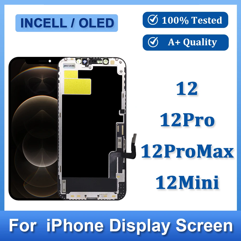 Image of Für iPhone 12 12Pro 12ProMax 12Mini LCD Incell OLED 3D Touch Display Bildschirm Ersatzteile Digitizer-Baugruppe