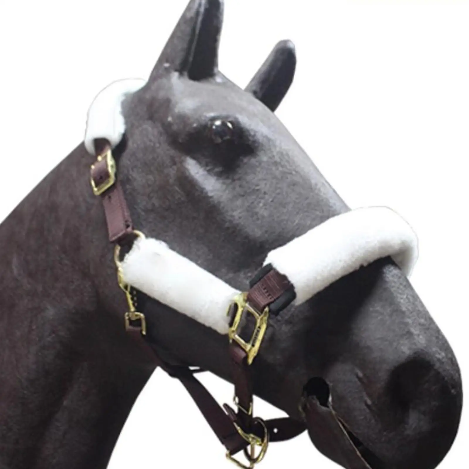 Cushioned Horse Halter Tube Set Plush Protection Equine Stable Gear for Daily Riding Accessories