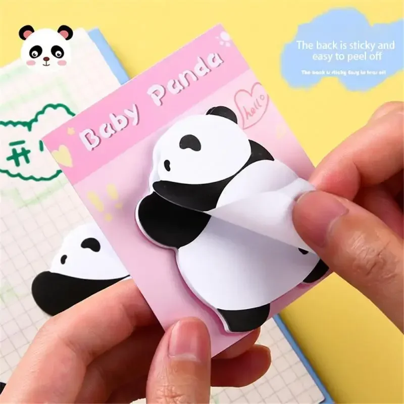 30 sheets Post-it Notes Custom Cute Panda High-value Note Paper Student Office Message Notes Sticky Notes