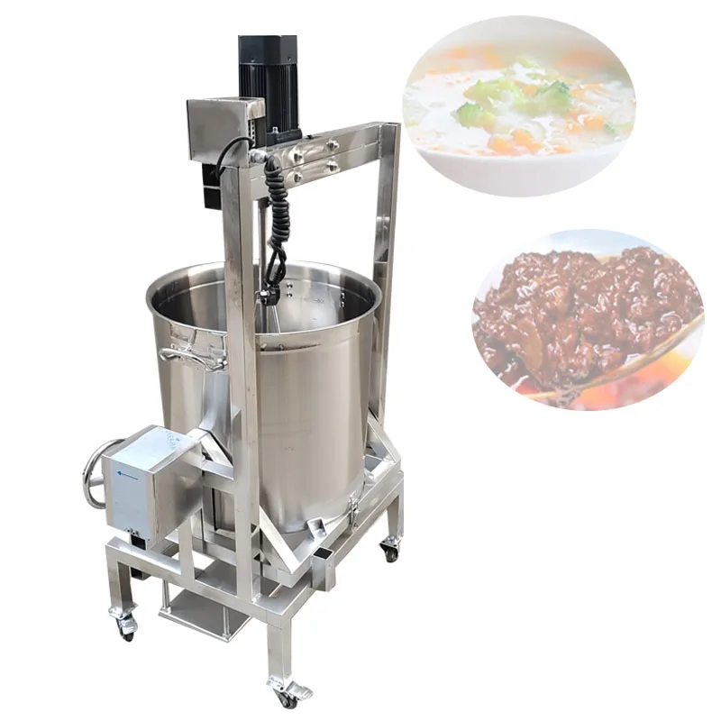 

80L 150L 240L 350L Food Mixer Hot Pot Bottom Material Frying Machine Commercial Automatic Stir Fry Mixer