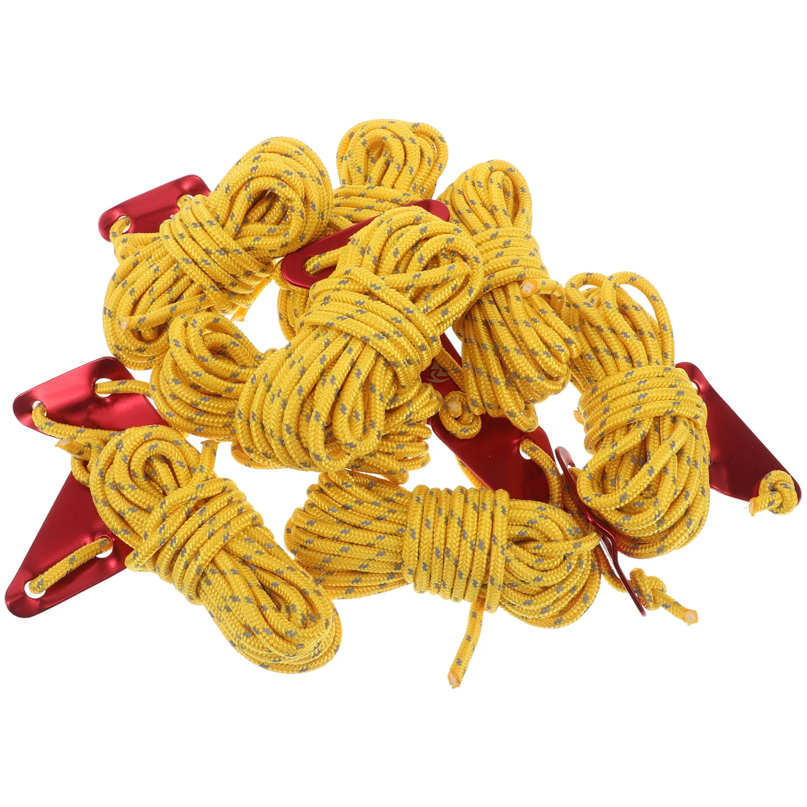 

8pcs Tent Rope Camping Cord Heavy Duty Wind Resistant Reflective For Mountaineering Equipment Tree Climbing Gear Hauling Lines