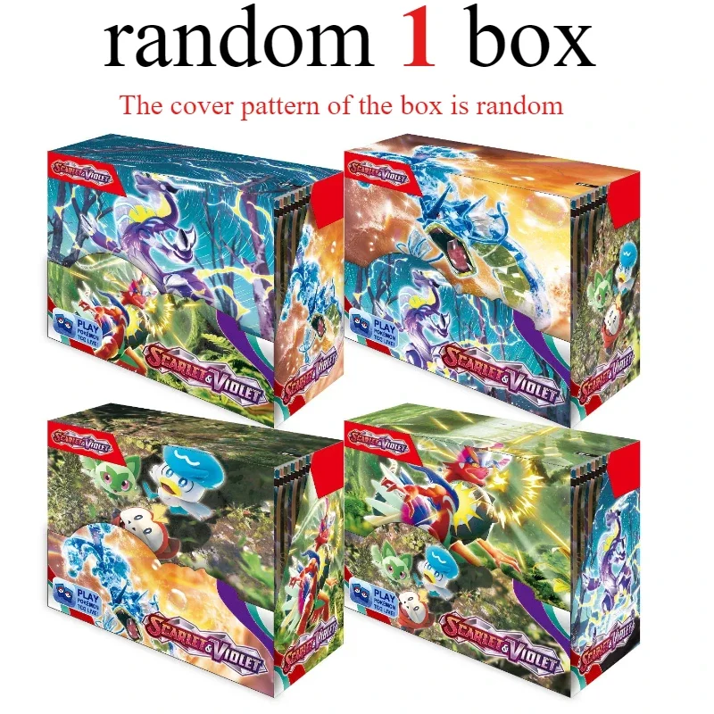 360 eenheden/doos Pokémon Scarlet & Violet 151 Prism Scale Fusion Strike Engelse Booster Battle Transaction Gift Card Halloween