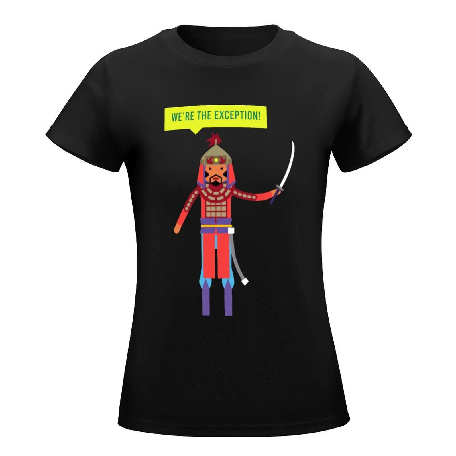 Crash Course Mongols We're the Exception T-Shirt plus size tops kawaii clothes Woman T-shirts