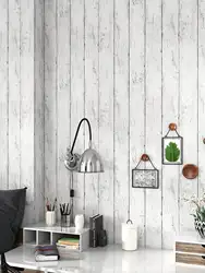 45cm width White Vintage Wood Grain Wallpaper Self-adhesive Renovation Wall Sticker For Rural Home Decor Living Room Background