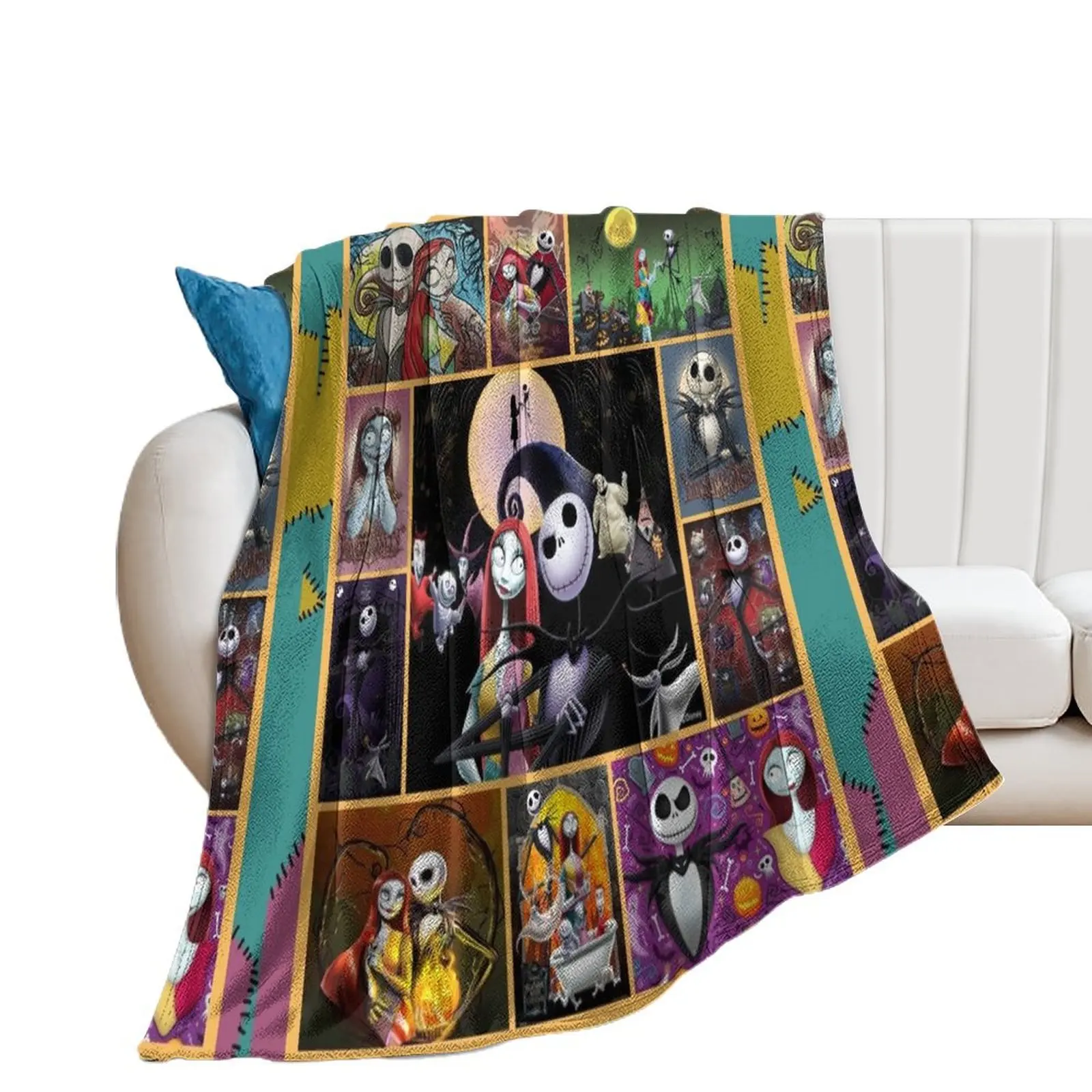 

Nightmare Before Christmas Throw Blanket Bed Blankets Sofas Of Decoration Blankets