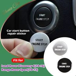 For Range Rover Sport L320 Engine Start Stop Button Sticker Black Chrome Ignition Button Cover For Discovery 4 Lr4 2010-2016